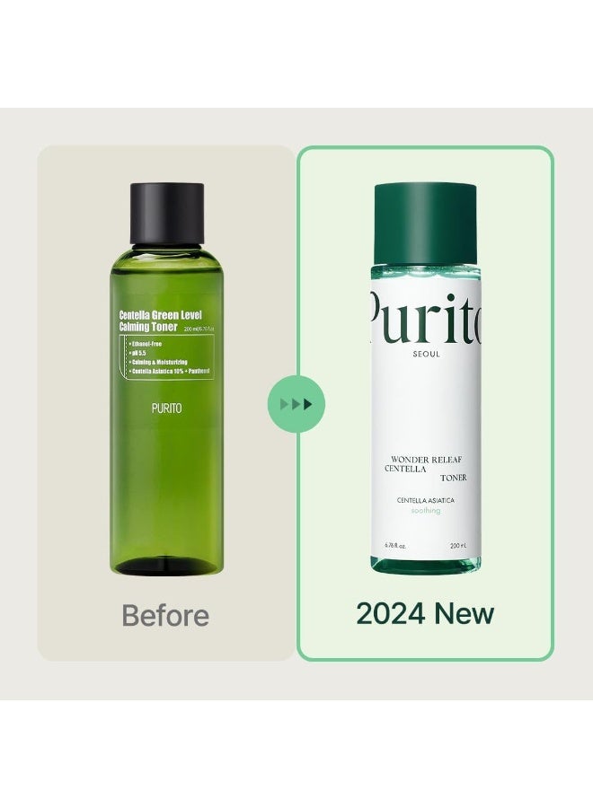 PURITO Seoul Wonder Releaf Centella Toner Korean Centella, Soothing, Hydration, Alcohol-Free Facial Toner for face, KBeauty, 200ml 6.76 fl.oz - Image 2